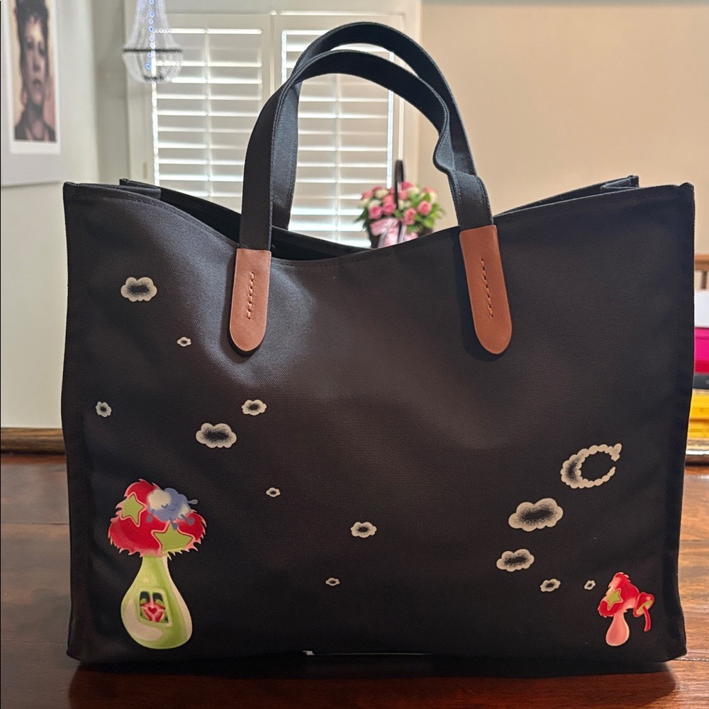 COACH Coachtopia Mushroom Design Tote Bag - Picture 3 of 14